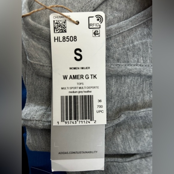 NWT Adidas logo multi sport women racer back tank top - Picture 5 of 5